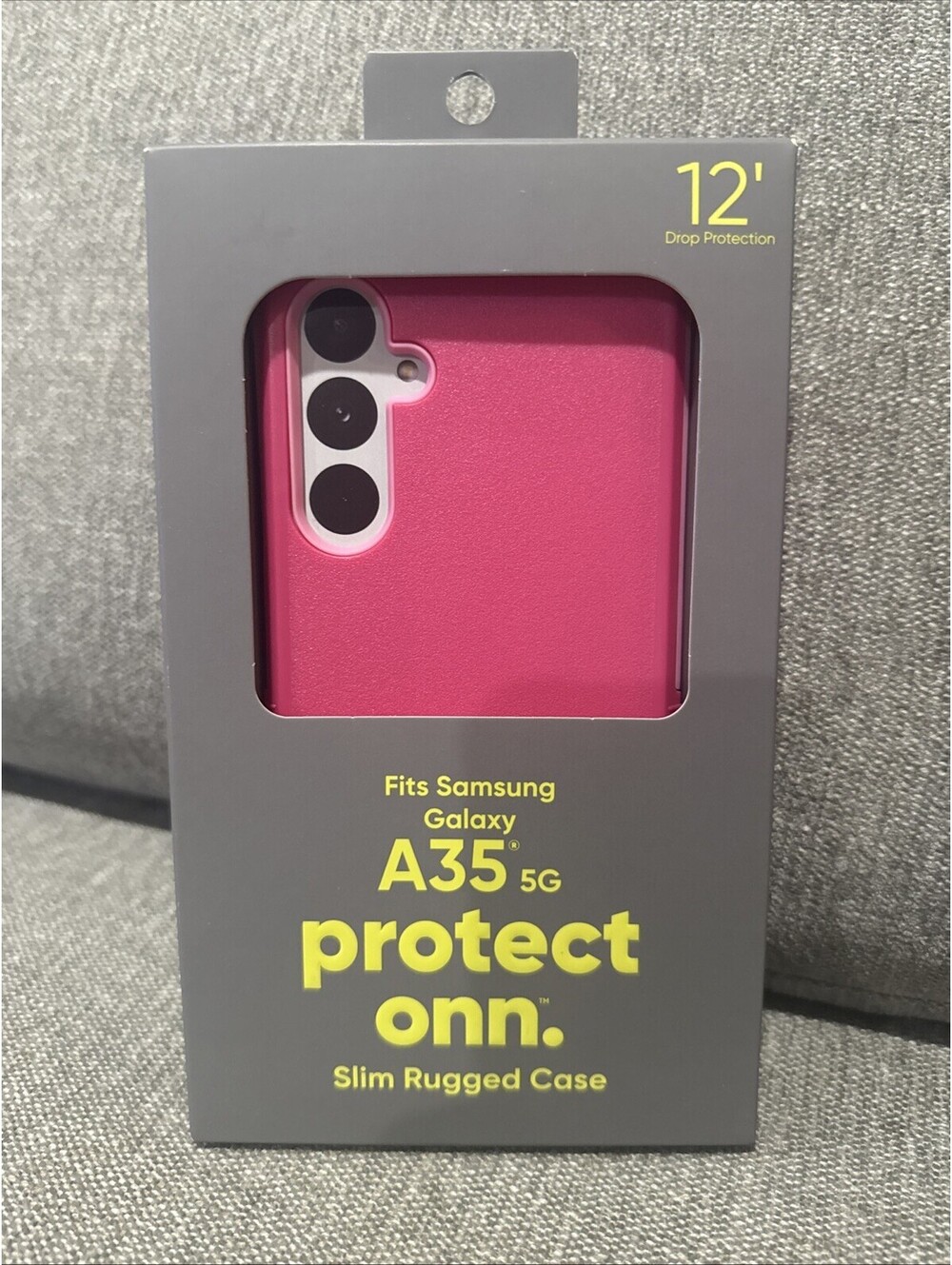 ONN Protective Grip Case Samsung Galaxy A35 5G Dual Layer 12' Drop ProtectionNEW